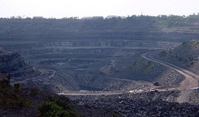 Coal mine in Dhanbad India